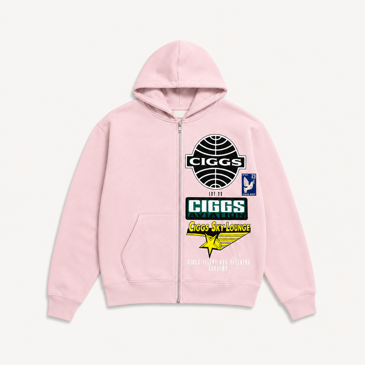 Royal Pink Acid Wash Hoodie