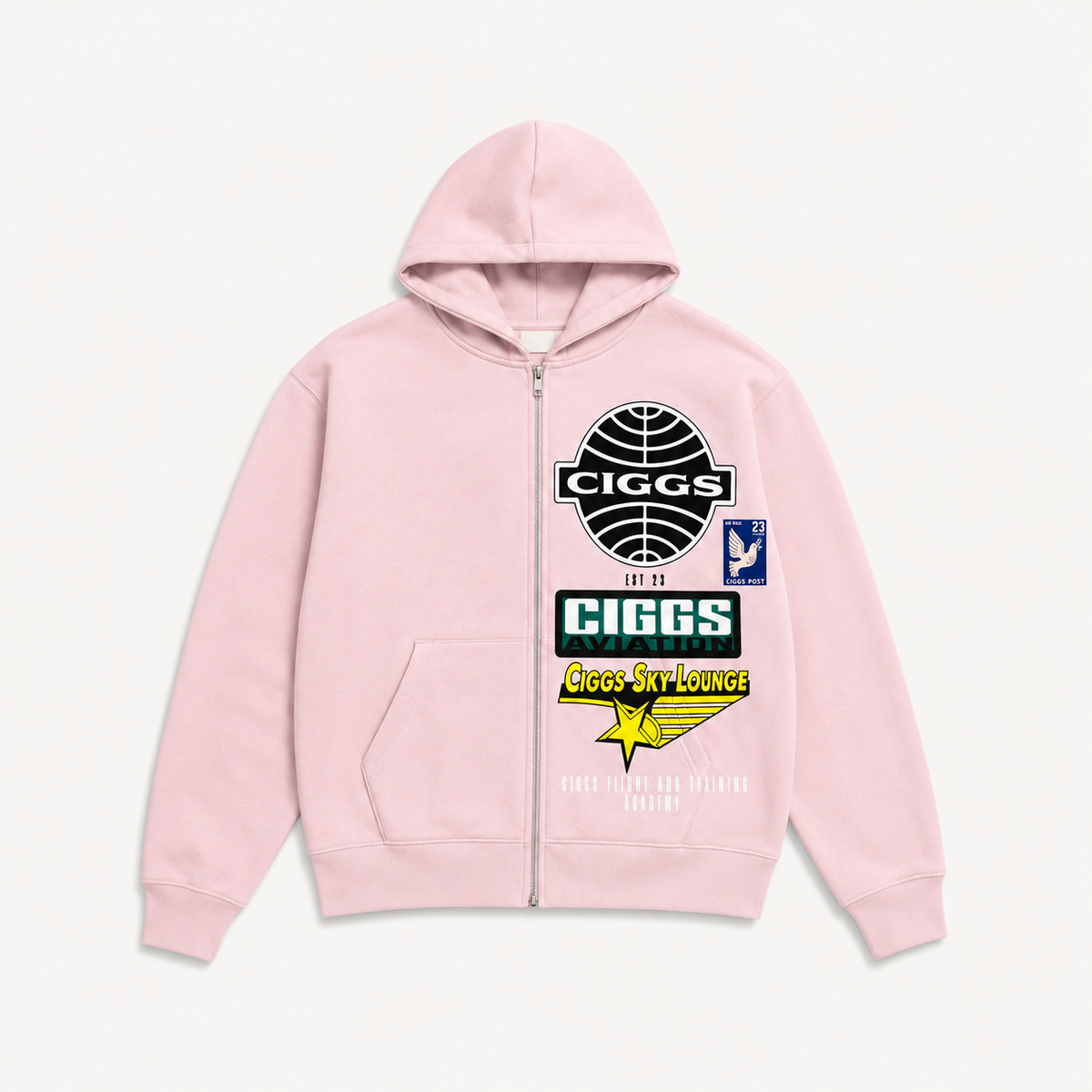 Royal Pink Acid Wash Hoodie